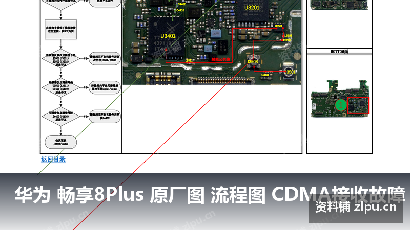 华为 畅享8Plus 原厂图 流程图 CDMA接收故障-资料铺