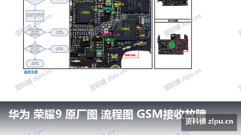 华为 荣耀9 原厂图 流程图 GSM接收故障插图 华为 荣耀9 原厂图 流程图 GSM接收故障