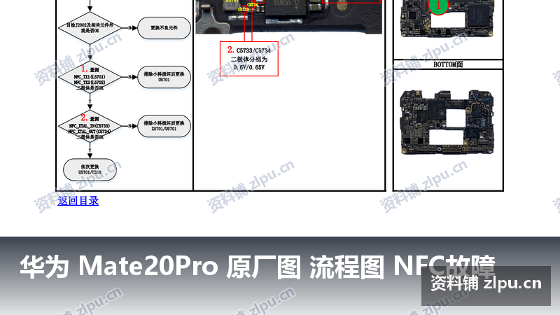 华为 Mate20Pro 原厂图 流程图 NFC故障-资料铺
