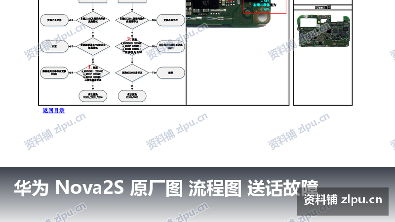华为 Nova2S 原厂图 流程图 送话故障-资料铺