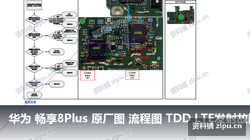 华为 畅享8Plus 原厂图 流程图 TDD LTE发射故障-资料铺