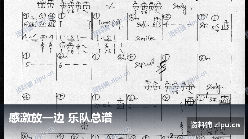 感激放一边 乐队总谱-资料铺