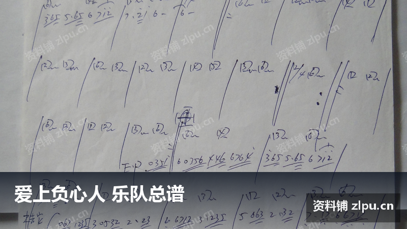 爱上负心人 乐队总谱-资料铺