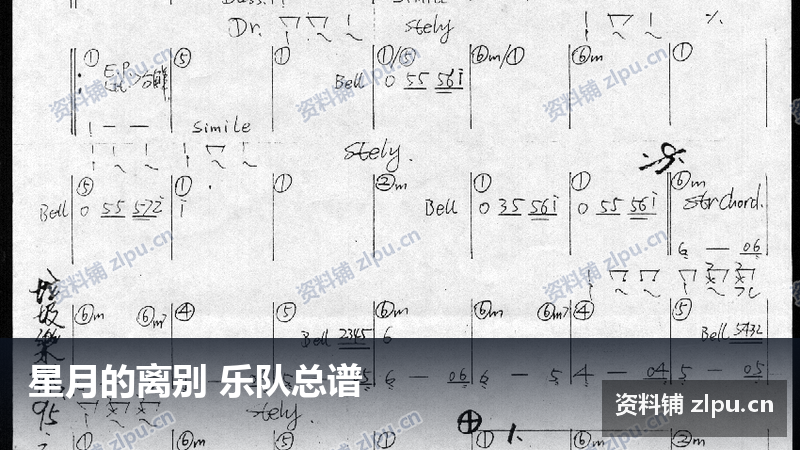 星月的离别 乐队总谱-资料铺