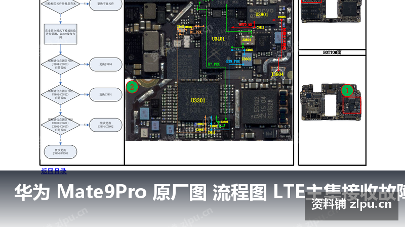 华为 Mate9Pro 原厂图 流程图 LTE主集接收故障(共2页)-资料铺