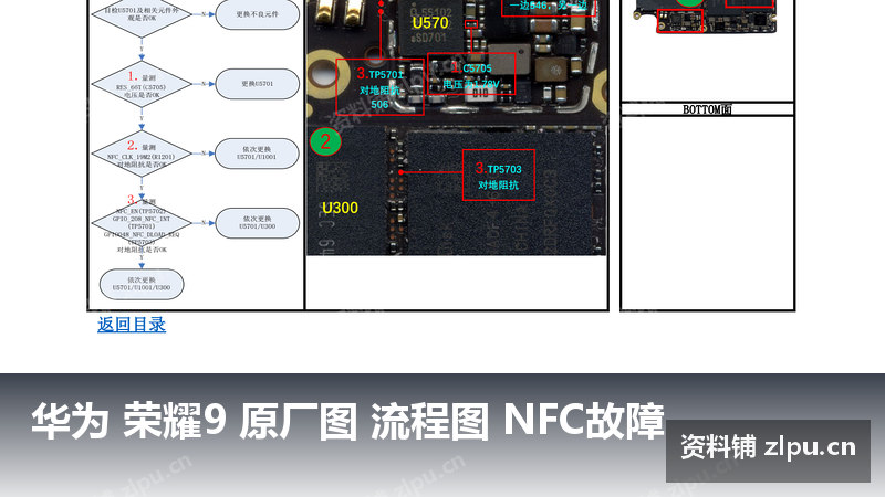华为 荣耀9 原厂图 流程图 NFC故障-资料铺