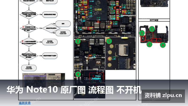 华为 Note10 原厂图 流程图 不开机-资料铺