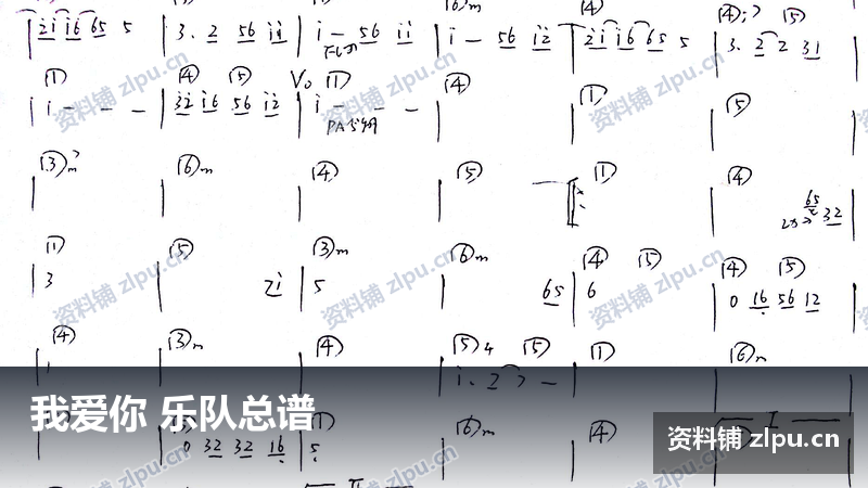 我爱你 乐队总谱-资料铺