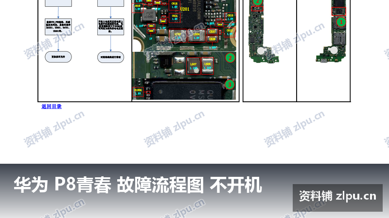 华为 P8青春 故障流程图 不开机-资料铺