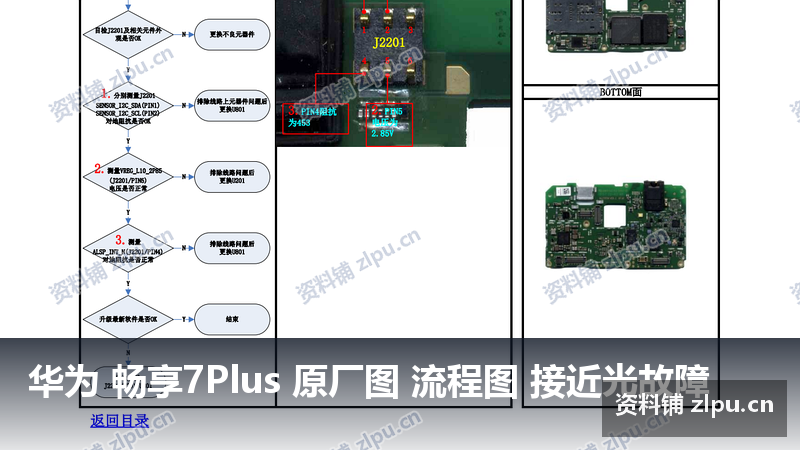 华为 畅享7Plus 原厂图 流程图 接近光故障-资料铺
