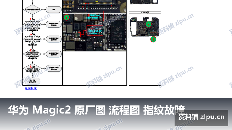 华为 Magic2 原厂图 流程图 指纹故障-资料铺