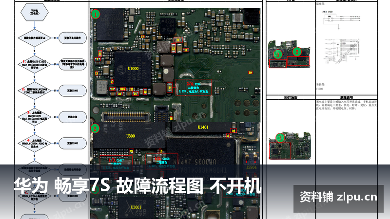 华为 畅享7S 故障流程图 不开机-资料铺