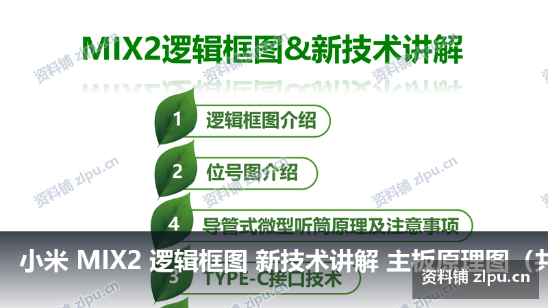 小米 MIX2 逻辑框图 新技术讲解 主板原理图(共18页)-资料铺