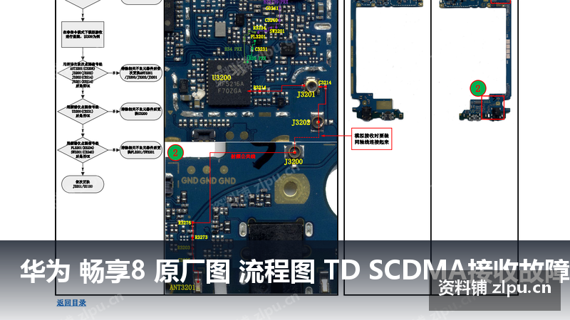 华为 畅享8 原厂图 流程图 TD SCDMA接收故障-资料铺