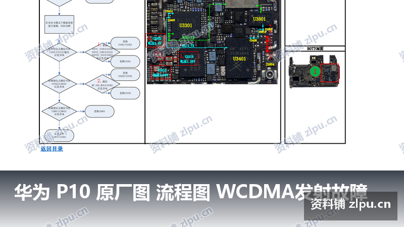 华为 P10 原厂图 流程图 WCDMA发射故障-资料铺