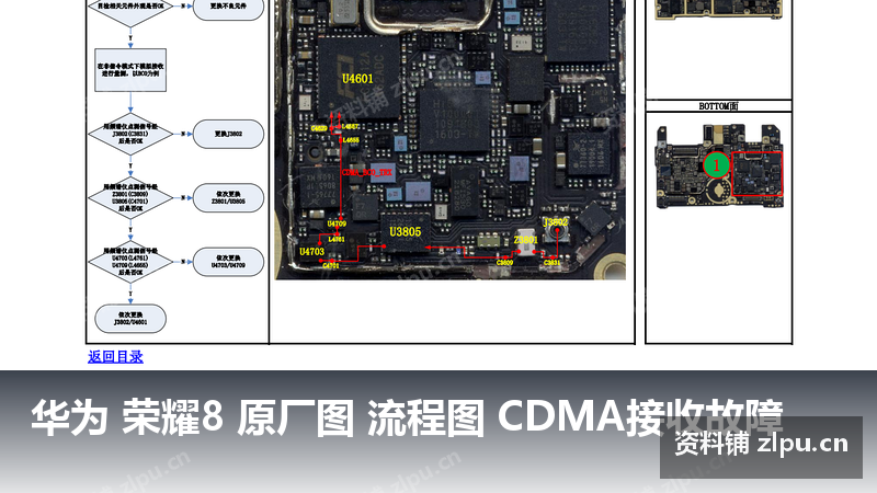 华为 荣耀8 原厂图 流程图 CDMA接收故障-资料铺