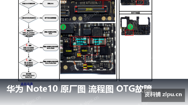 华为 Note10 原厂图 流程图 OTG故障-资料铺