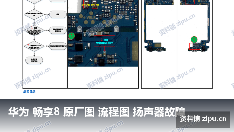 华为 畅享8 原厂图 流程图 扬声器故障-资料铺