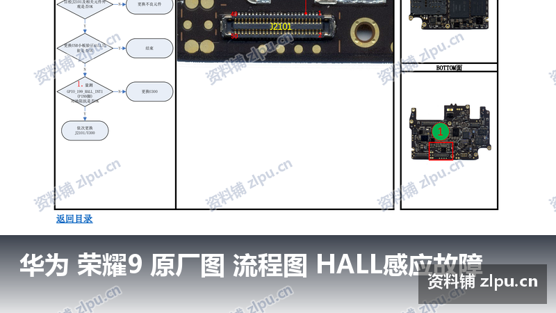 华为 荣耀9 原厂图 流程图 HALL感应故障插图 华为 荣耀9 原厂图 流程图 HALL感应故障