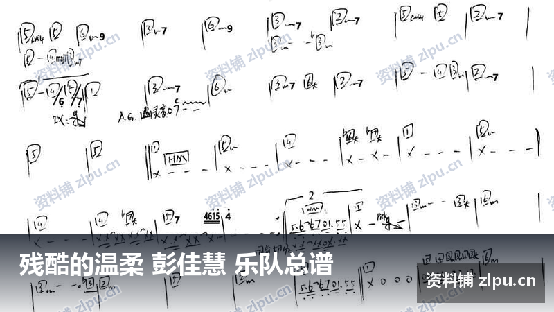 残酷的温柔 彭佳慧 乐队总谱-资料铺