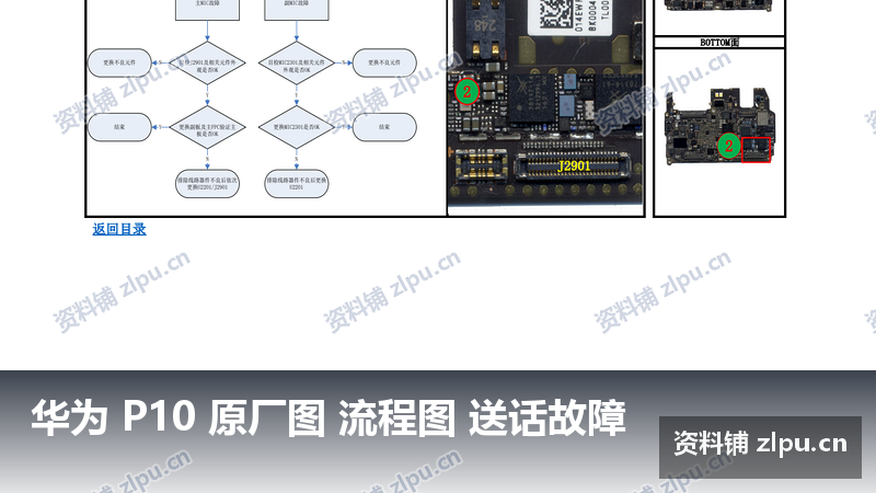 华为 P10 原厂图 流程图 送话故障-资料铺