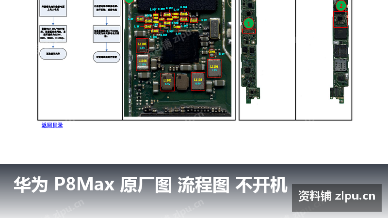 华为 P8Max 原厂图 流程图 不开机-资料铺