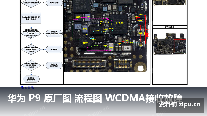 华为 P9 原厂图 流程图 WCDMA接收故障-资料铺