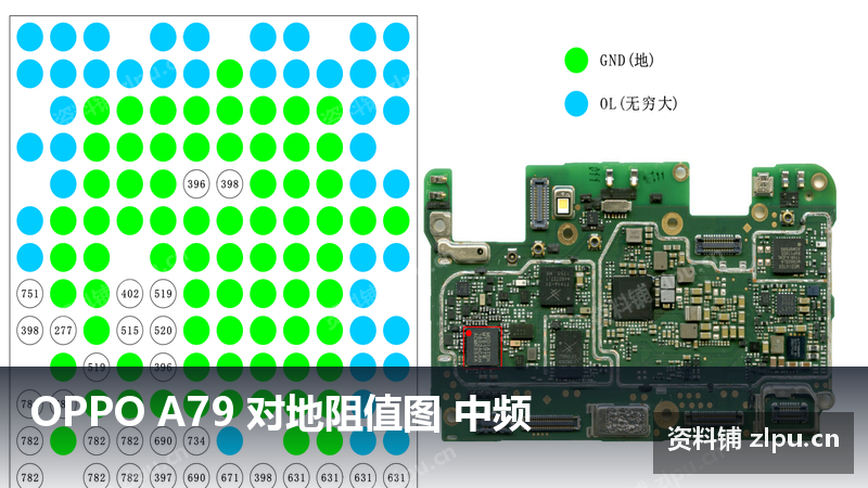 OPPO A79 对地阻值图 中频-资料铺