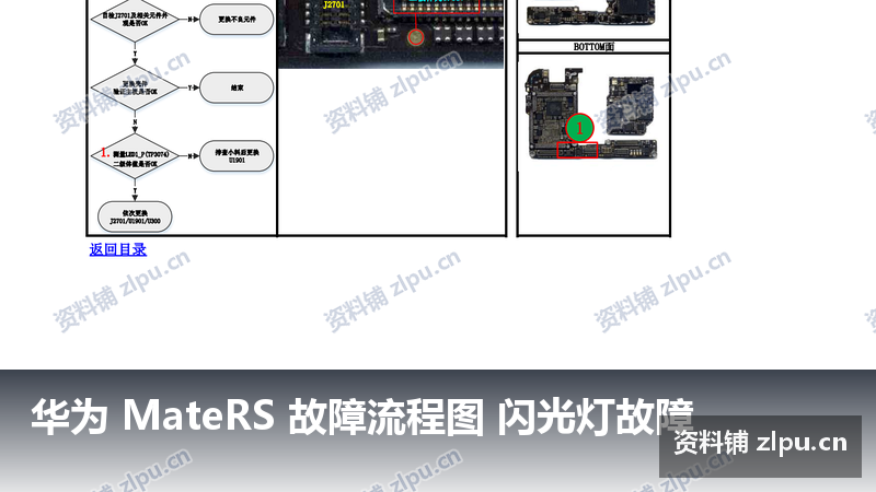华为 MateRS 故障流程图 闪光灯故障-资料铺