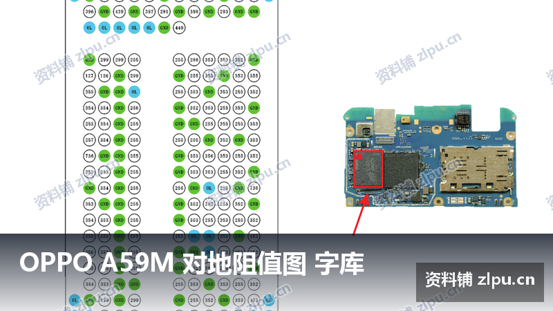 OPPO A59M 对地阻值图 字库-资料铺