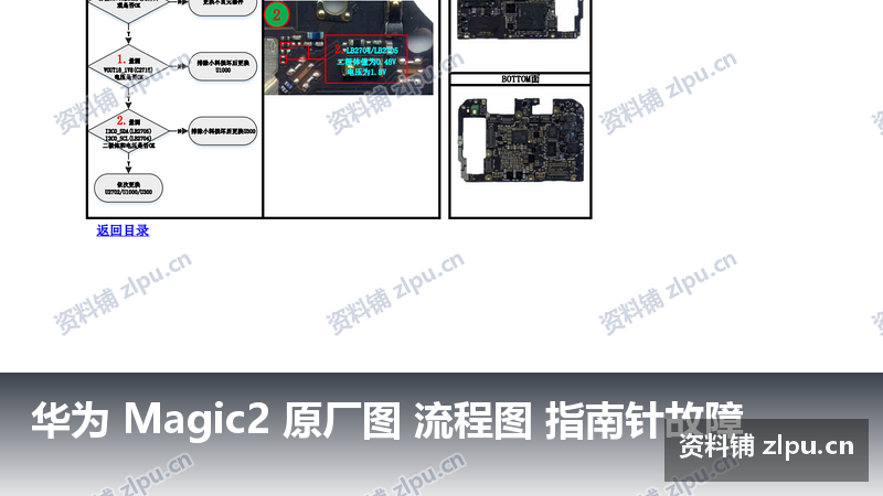 华为 Magic2 原厂图 流程图 指南针故障-资料铺