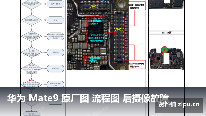 华为 Mate9 原厂图 流程图 后摄像故障插图 华为 Mate9 原厂图 流程图 后摄像故障