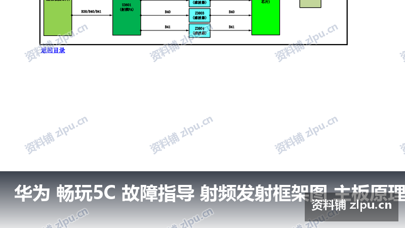华为 畅玩5C 故障指导 射频发射框架图 主板原理图-资料铺