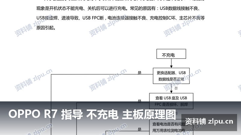 OPPO R7 指导 不充电 主板原理图-资料铺