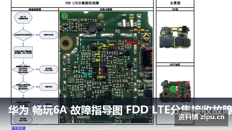 华为 畅玩6A 故障指导图 FDD LTE分集接收故障 主板原理图-资料铺