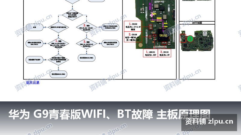 华为 G9青春版WIFI、BT故障 主板原理图-资料铺