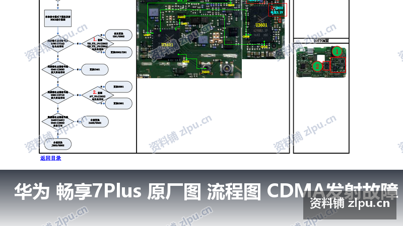 华为 畅享7Plus 原厂图 流程图 CDMA发射故障-资料铺