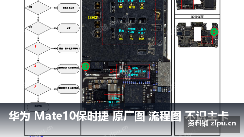 华为 Mate10保时捷 原厂图 流程图 不识主卡-资料铺