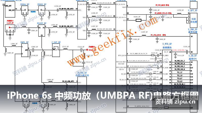 iPhone 6s 中频功放(UMBPA RF)电路方框图插图 iPhone 6s 中频功放(UMBPA RF)电路方框图