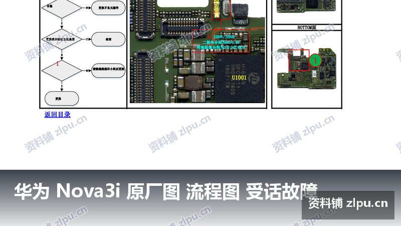 华为 Nova3i 原厂图 流程图 受话故障-资料铺