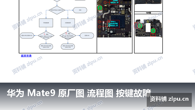 华为 Mate9 原厂图 流程图 按键故障插图 华为 Mate9 原厂图 流程图 按键故障