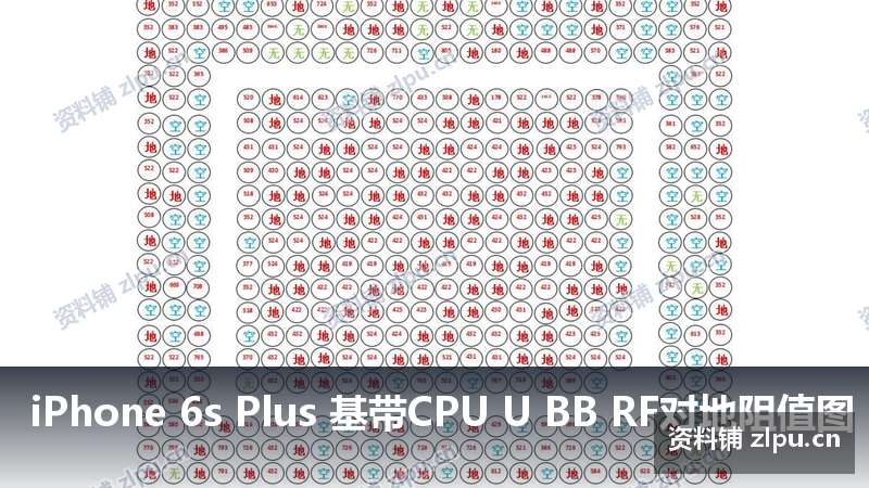 iPhone 6s Plus 基带CPU U BB RF对地阻值图(共2页)插图 iPhone 6s Plus 基带CPU U BB RF对地阻值图(共2页)