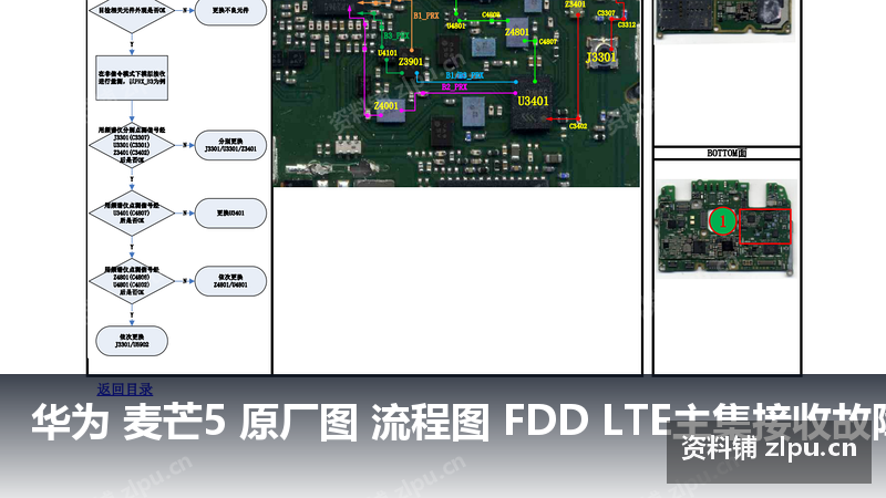 华为 麦芒5 原厂图 流程图 FDD LTE主集接收故障-资料铺