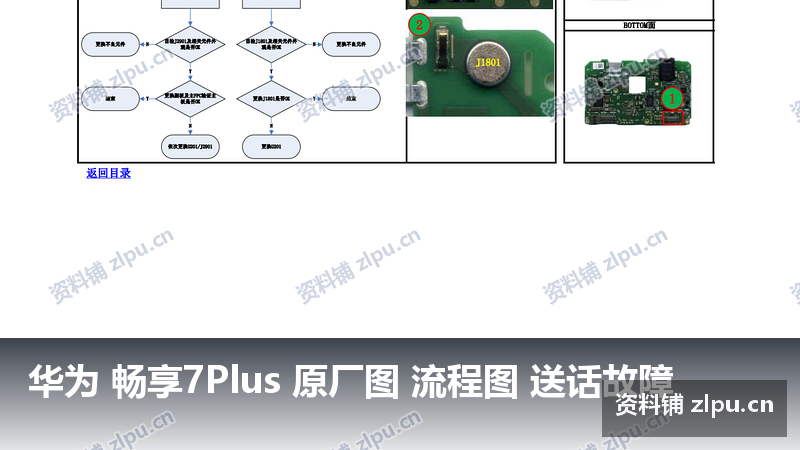 华为 畅享7Plus 原厂图 流程图 送话故障插图 华为 畅享7Plus 原厂图 流程图 送话故障