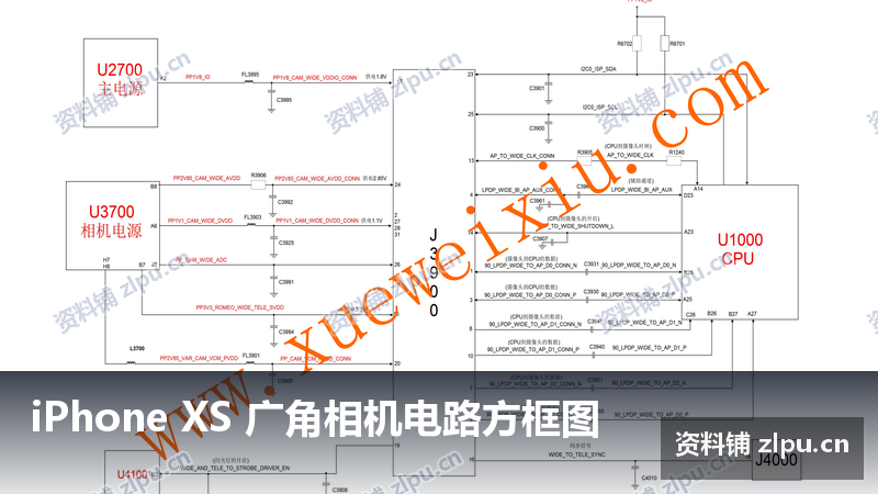 iPhone XS 广角相机电路方框图-资料铺