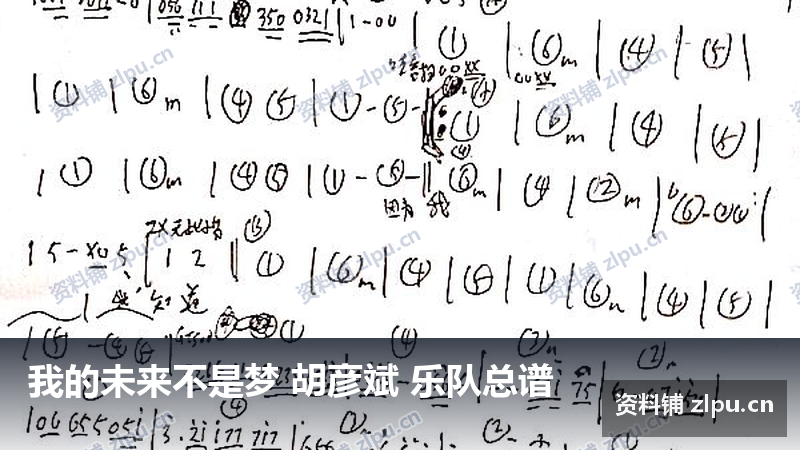 我的未来不是梦 胡彦斌 乐队总谱-资料铺