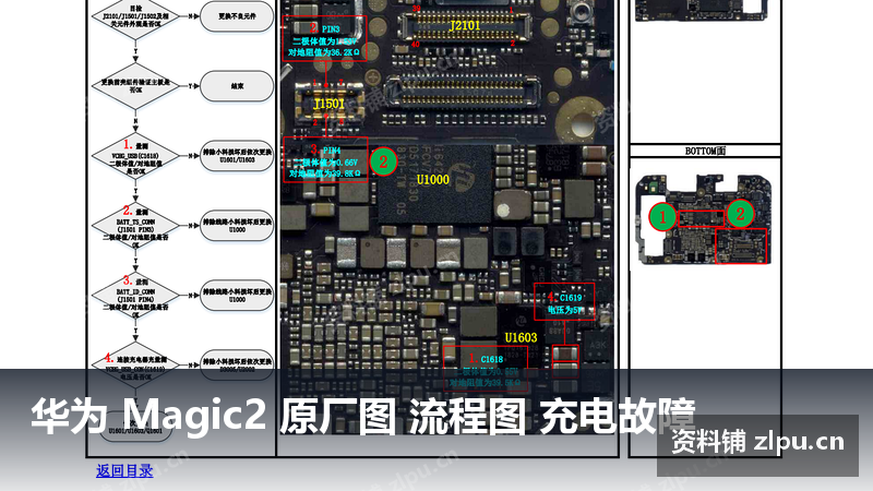 华为 Magic2 原厂图 流程图 充电故障插图 华为 Magic2 原厂图 流程图 充电故障