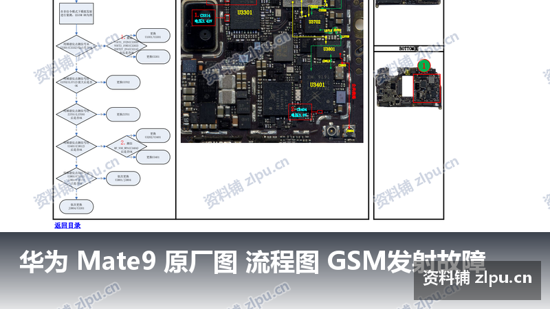华为 Mate9 原厂图 流程图 GSM发射故障-资料铺