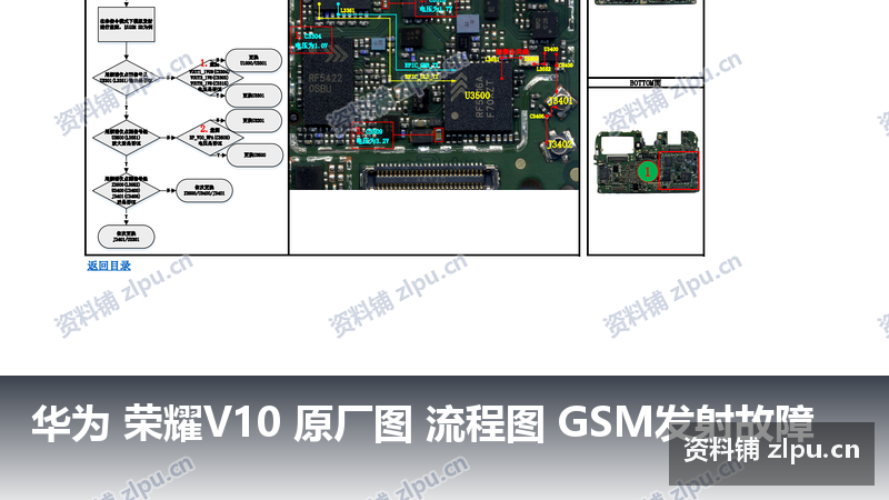 华为 荣耀V10 原厂图 流程图 GSM发射故障-资料铺