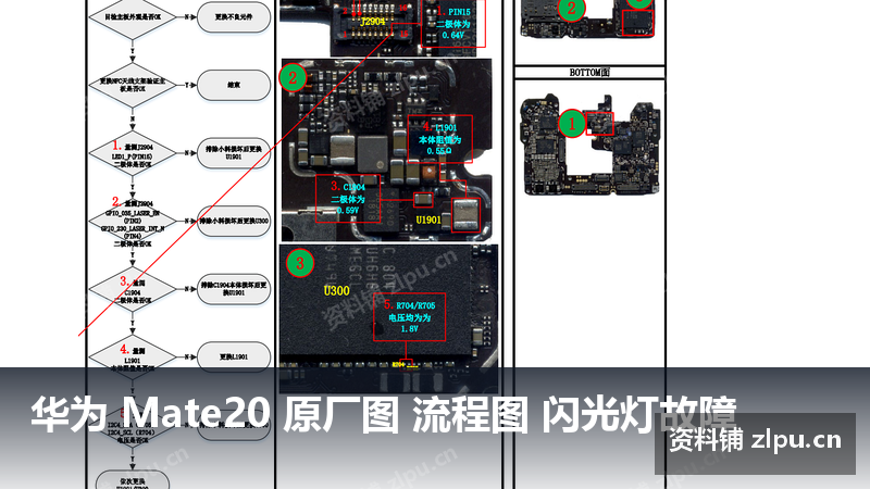 华为 Mate20 原厂图 流程图 闪光灯故障-资料铺